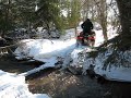 Polaris Sportsman 700 crossing the river