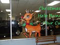 christmas window painting in atlanta