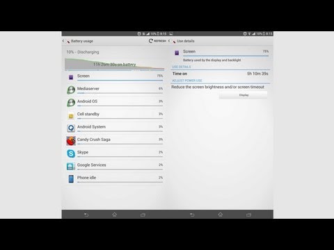 how to save battery on xperia z ultra