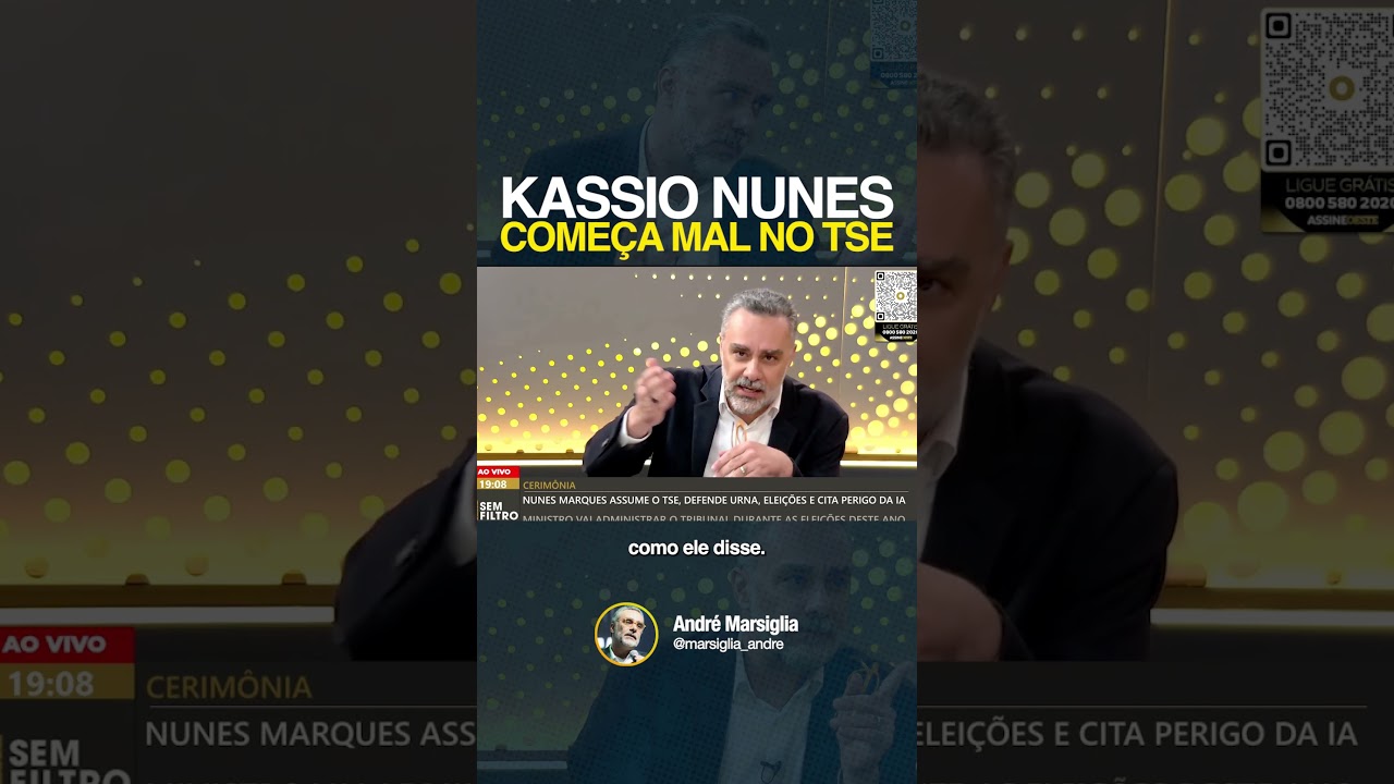🚨 KASSIO NUNES COMEÇA MAL NO TSE