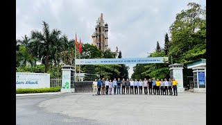 Đoàn công tác thành phố Cẩm Phả thăm và làm việc tại Công ty CP Xi măng và Xây dựng Quảng Ninh