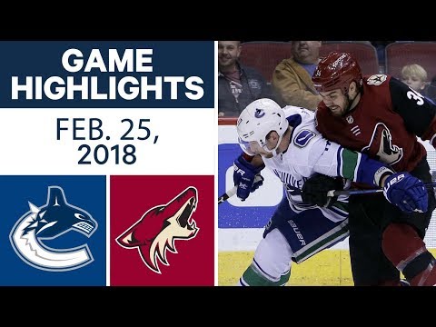 Video: NHL Game Highlights | Canucks vs. Coyotes - Feb. 25, 2018