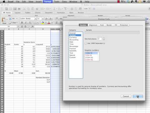 how to calculate z score in excel