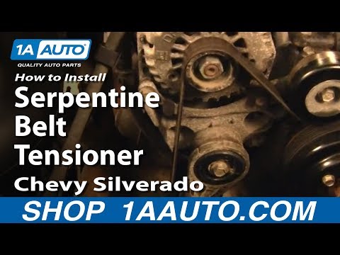 How To Install Replace Serpentine Belt Tensioner Chevy Silverado GMC Sierra 99-06 1AAuto.com