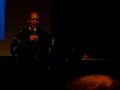 Avery Brooks from deep space 9 speaking at a convention