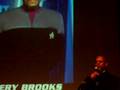 Avery Brooks from deep space 9 speaking at a convention