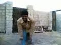 Crazy man doing funny dance Crazy man doing funny dance