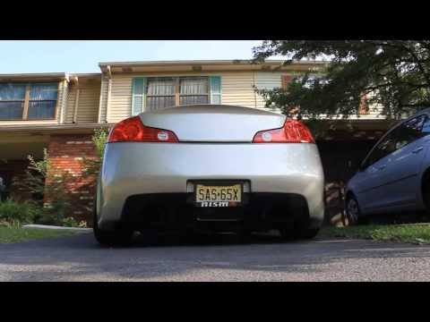 Infiniti G35 ARK Grip V2 Exhaust Motordyne ART Pipes V3 Install Before and After