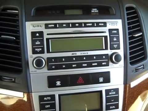 how to remove cd player from hyundai santa fe