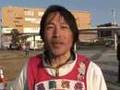 国労闘争団の中野勇人さん、怒りをこめて爆走中
