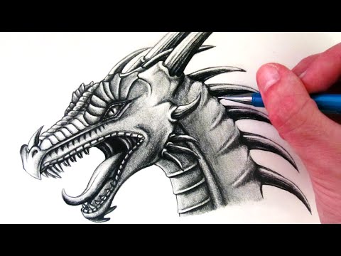 how to draw draw a dragon