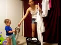 my son helping hang the clothes lol!