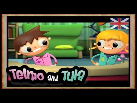 Telmo and Tula - How to make juggling balls - Cartoon videos for kids