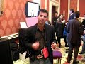Etan Horowitz tries to play Guitar Hero Air Guitar Rocker