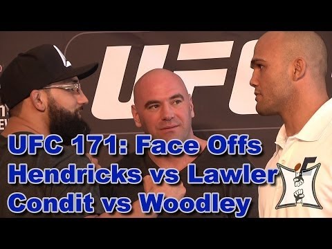 UFC 171 Pre-Fight Face-Offs: Hendricks/Lawler + Condit/Woodley (HD / Unedited)