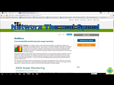 How to see our Downloading speed (Networx)