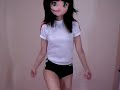 体操服でなわとび！しずかです。