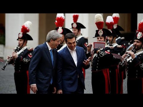 Ministerprsident Gentiloni empfngt Amtskollege Tsipras in Rom