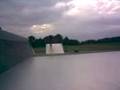 Simon beim Frontside 180 Ollie 1. Versuch