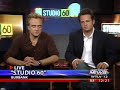 Matthew Perry and Bradley Whitford on Studio 60 Press Junket