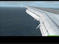 Meridian 757 landing St Maartin Meridian 757 landing St Maartin