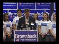 Brownback Challenges Romney -