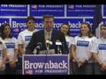 Brownback Challenges Romney -