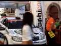 RIZZELLO SERGI SUL PALCO ALL'ARRIVO DEL RALLI DEI 4 COMUNI