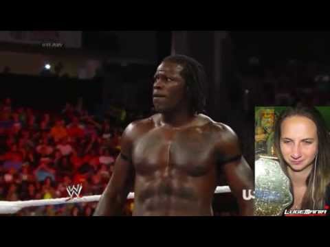 WWE Raw 7/28/14 Bo Dallas vs Rtruth (BREAKS THE STREAK)