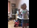 Mad boy screaming at dancing girl