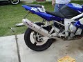 First Start with New Yoshimura Pipe '02 R6