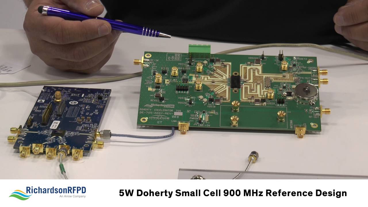 5W Doherty small cell 900 MHz board