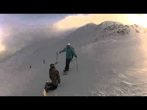 Спуск по черной трассе Cerro Castor