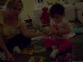 Hailey opening gifts #2
