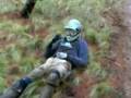 mountain bike crash - eats shit on Road gap!! haha funny