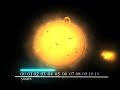 The solar cycle, or the solar magnetic activity cycle, is the main source of periodic solar variation driving variations in space weather. The cycle is observed by counting the frequency and placement of sunspots visible on the Sun. The solar cycle was discovered in 1843 by Samuel Heinrich Schwabe, who after 17 years of observations noticed a periodic variation in the average number of sunspots seen from year to year on the solar disk. Rudolf Wolf compiled and studied these and other observations, reconstructing the cycle back to 1745, eventually pushing these reconstructions to the earliest observations of sunspots by Galileo and contemporaries in the early seventeenth century. Starting with Wolf, solar astronomers have found it useful to define a standard sunspot number index, which continues to be used today. The average duration of the sunspot cycle is about 11 years (about 28 cycles in the 309 years between 1699 and 2008), but cycles as short as 9 years and as long as 14 years have been observed. Significant variations in amplitude also occur. Solar maximum and solar minimum refer respectively to epochs of maximum and minimum sunspot counts. Individual sunspot cycles are partitioned from one minimum to the next.