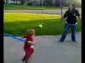 little kid light saber fight