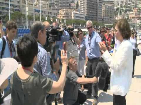 Derniers repérage de Jean-Michel Jarre avant le concert offert par le Couple Princier à Monaco