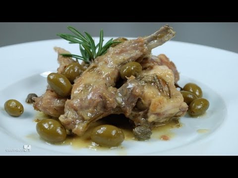 Rabbit chasseur with olives Rabbit chasseur with olives