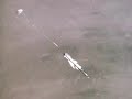 X-29 flight test with spin chute deployed X-29 flight test with spin chute deployed