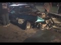 Terrible drag racing wreck