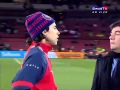 Momento inusitado: Antes do jogo entre Brasil x Chile, Andr�s Sanchez tem conversa com Valdivia
