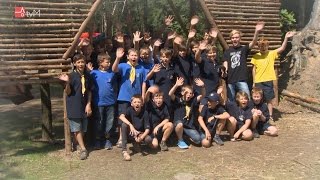 Skautský tábor kluků od Rysí řeky