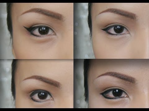 Promise - Use your Favorite Black Pencil or Liquid Liner and start playing with different Eye Shapes.I was planning to show you guys some more different Shapes but wip...