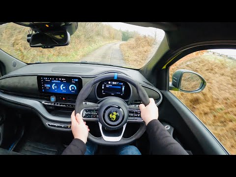 Abarth 500e POV Test Drive [Exhaust sound | Acceleration]