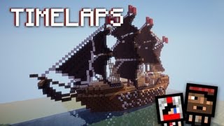 Timelapse - Пиратский корабль/Pirates Ship (minecraft)