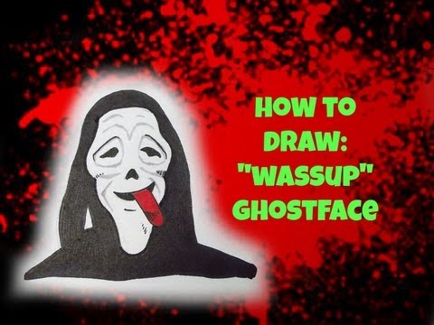 how to draw ghost face