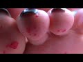 Giantess Fetish: Red Speckled Soles!