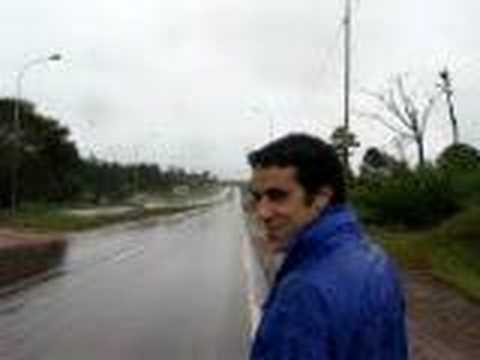 walking in the rain