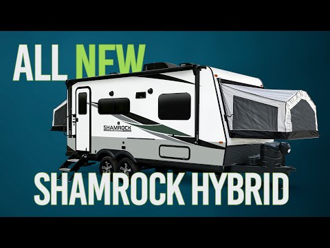 Thumbnail for The all new 2023 Flagstaff Shamrock Hybrid Travel Trailer Video